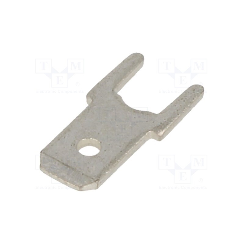 50 pcs : 61-3162-11/0030 - Terminal: flat, 4.8mm, 0.8mm, male, THT, Overall len: 12.5mm