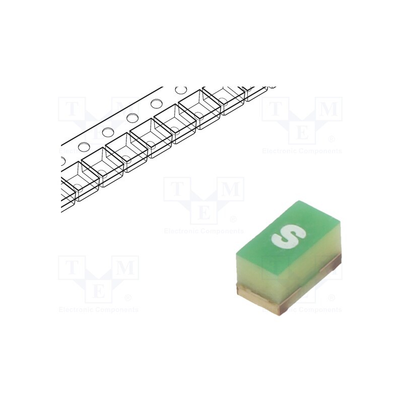 10 pcs : 3413.0008.22 - Fuse: fuse, ultra rapid, 160mA, 125VAC, 63VDC, SMD, 3.2x1.6mm, USFF