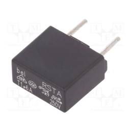 20 pcs : 0697A1600-01 - Fuse: fuse, time-lag, 1.6A, 250VAC, 63VDC, 8.4x4x7.8mm, RSTA, bag
