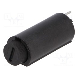 10 pcs : PTF/45 - Fuse holder, cylindrical fuses, THT, 5x20mm, -30÷85°C, 10A, black
