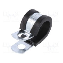 10 pcs : LKD1507A - Fixing clamp, ØBundle : 14.3÷15.9mm, W: 13mm, steel, SL, W1
