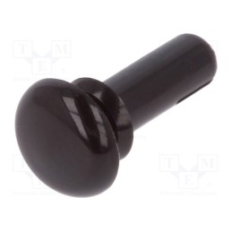 50 pcs : 8G4013.0X6.5B - Rivet, polyamide, L.rivet: 8mm, Panel cutout diam: 3.1mm, black