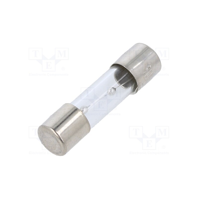 20 pcs : TSC-6A - Fuse: fuse, time-lag, 6A, 250VAC, glass, 5x20mm, brass, TSC, bulk