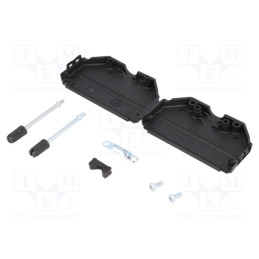 10 pcs : 6260-0101-04 - Enclosure: for D-Sub connectors, D-Sub 37pin,D-Sub HD 62pin