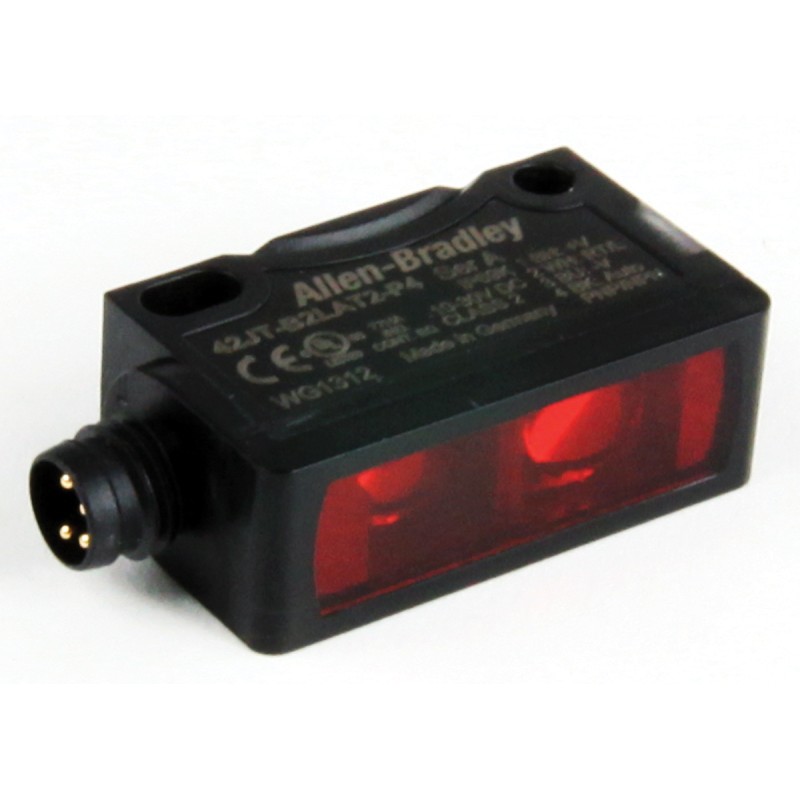 1 pcs - Allen Bradley Background Suppression Photoelectric Sensor, Block Sensor, 3 mm - 400 mm Detection Range IO-LINK