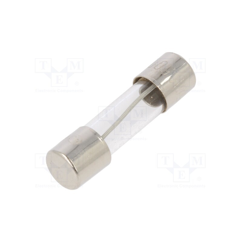 20 pcs : TSC-500MA - Fuse: fuse, time-lag, 500mA, 250VAC, glass, 5x20mm, brass, TSC, bulk