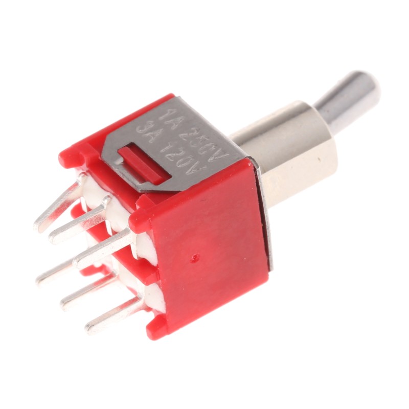 1 pcs - RS PRO Toggle Switch, PCB Mount, On-(On), DPDT, Through Hole Terminal