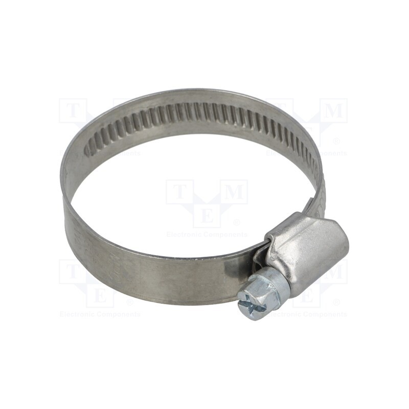 10 pcs : DD2032 - Worm gear clamp, W: 12mm, Clamping: 32÷50mm, DD, W2, DIN 3017