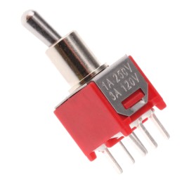 1 pcs - RS PRO Toggle Switch, PCB Mount, On-(On), DPDT, Through Hole Terminal