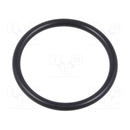 50 pcs : 53001020 - O-ring gasket, NBR rubber, Thk: 1.5mm, Øint: 16mm, PG11, black