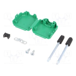 10 pcs : 6353-0106-01 - Enclosure: for D-Sub connectors, D-Sub 9pin,D-Sub HD 15pin