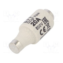 10 pcs : 2312106 - Fuse: fuse, quick blow, 20A, 500VAC, 440VDC, ceramic, DII, D