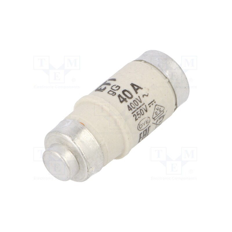 10 pcs : 2212007 - Fuse: fuse, gG, 40A, 400VAC, 250VDC, ceramic, D02, D0