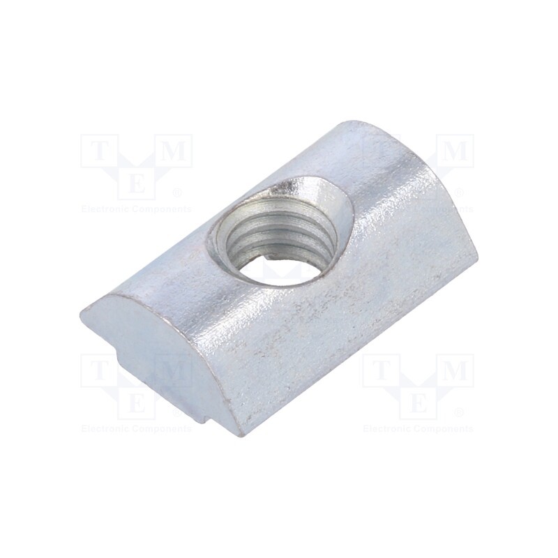 10 pcs : 96286 - Nut, for profiles, Width of the groove: 6mm, steel, zinc, T-slot