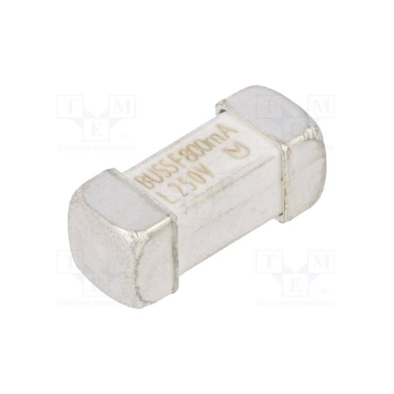 10 pcs : TR-1245UMFF800-R - Fuse: fuse, quick blow, 800mA, 350VAC, 250VDC, soldered,SMD, SMD