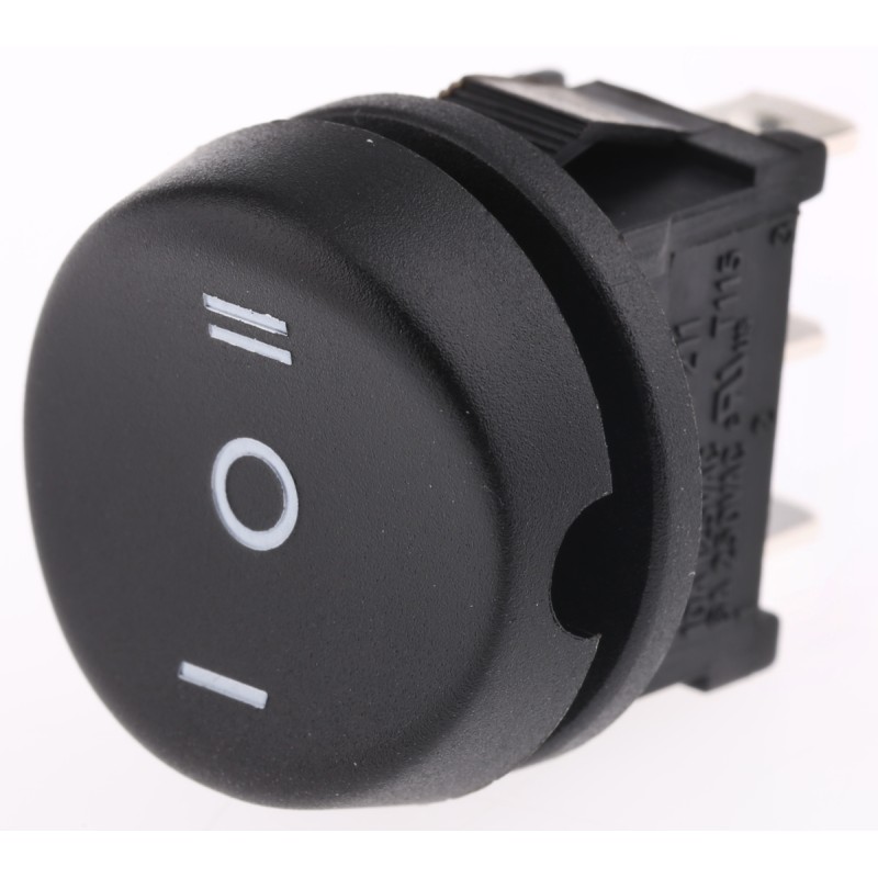 1 pcs - RS PRO SPDT, On-Off-On Rocker Switch Panel Mount