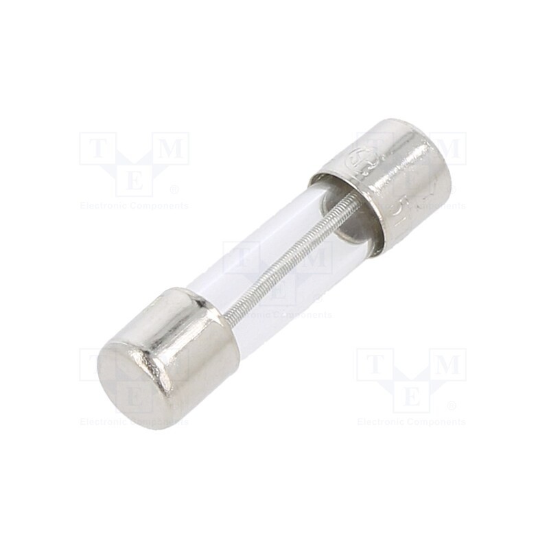 20 pcs : 5TT 500-R - Fuse: fuse, time-lag, 500mA, 250VAC, cylindrical, 5x20mm, brass, 5TT