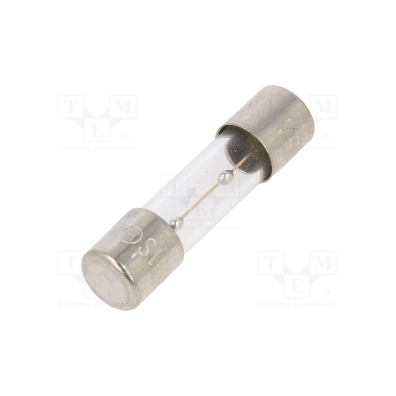20 pcs : TSC-2.5A - Fuse: fuse, time-lag, 2.5A, 250VAC, glass, 5x20mm, brass, TSC, bulk