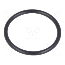 50 pcs : 52005740 - O-ring gasket, NBR rubber, Thk: 1.5mm, Øint: 18mm, PG13,5, black