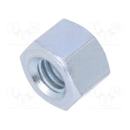 50 pcs : 126X05 - Screwed spacer sleeve, 5mm, Int.thread: M4, hexagonal, steel, zinc