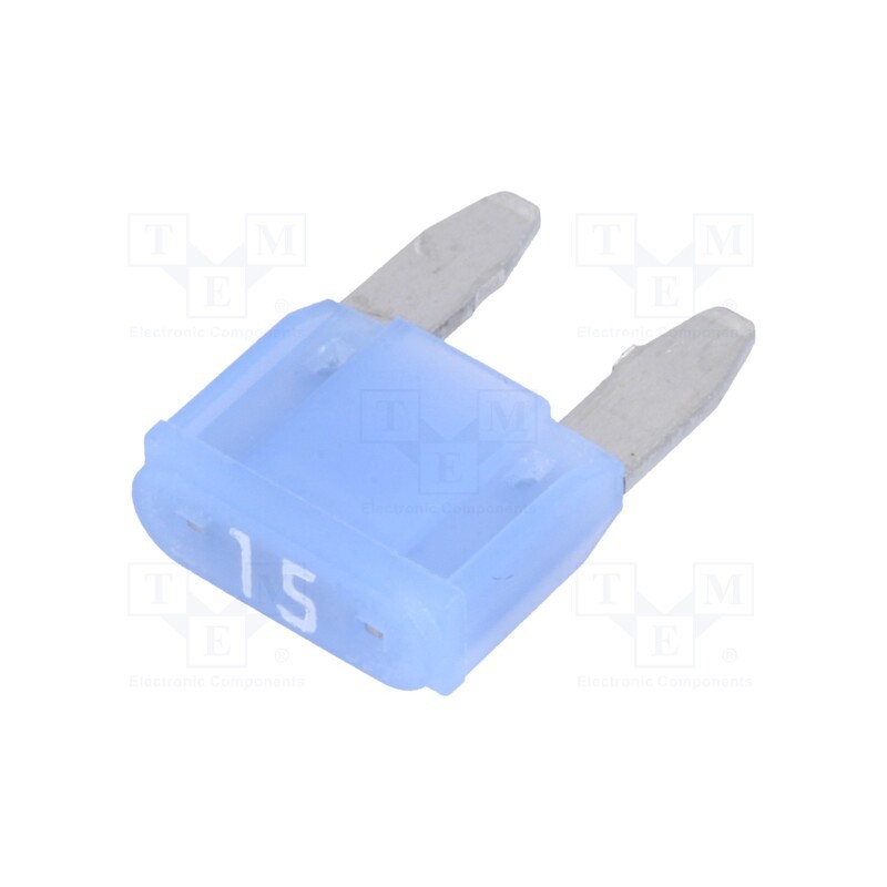 10 pcs : 0MINI015.HXGLO - Fuse: fuse, 15A, 12VDC, automotive, 10.9mm, SMART GLOW