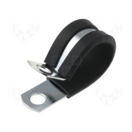 10 pcs : SPN-9 - Fixing clamp, ØBundle : 14.3mm, W: 12.7mm, steel