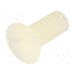 50 pcs : 8G202V50349 - Screw, M6x15, 1, Head: countersunk, slotted, 1,8mm, polyamide