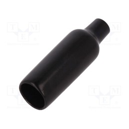 10 pcs : 11327 - Cover, black, Mat: polyamide