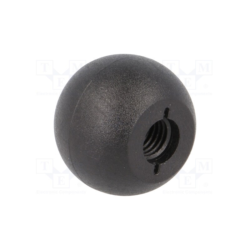10 pcs : DIN 319-KT-25-M8-C - Ball knob, Ø: 25mm, Int.thread: M8, 12mm