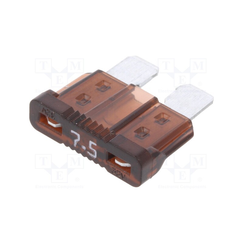 50 pcs : APR-7.5A - Fuse: fuse, 7.5A, 32VDC, automotive, 19.1mm, UNIVAL