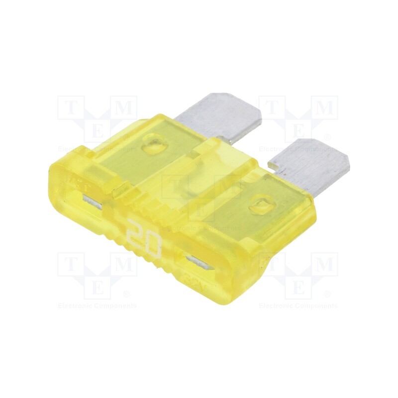 50 pcs : APR-20A - Fuse: fuse, 20A, 32VDC, automotive, 19.1mm, UNIVAL