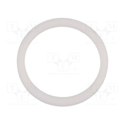 10 pcs : 53801045 - Gasket, PTFE, Thk: 2mm, Øint: 15mm, Øout: 19mm, PG9, white, -120÷250°C