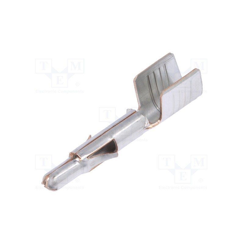 50 pcs : 640309-3 - Contact, male, brass, tinned, 3÷5mm2, 12AWG÷10AWG, bulk, crimped