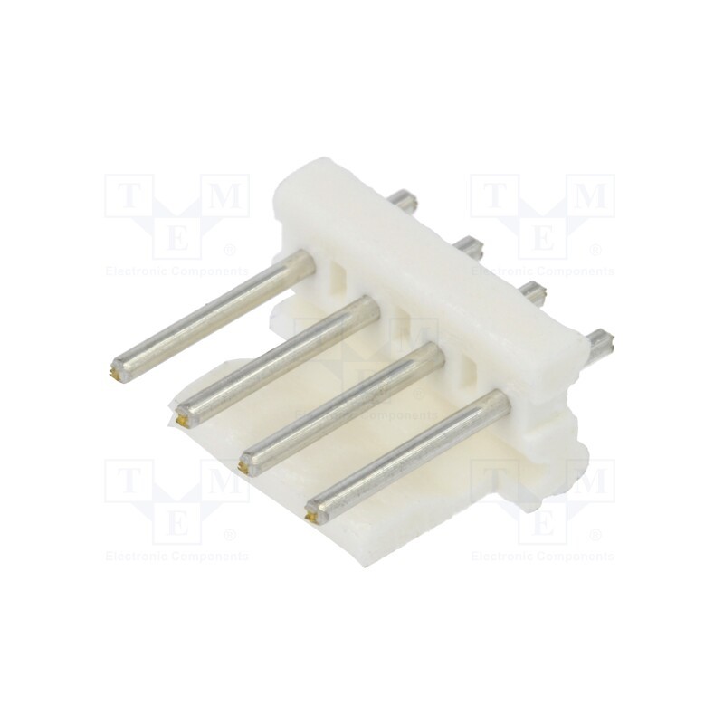 50 pcs : 640388-4 - Socket, wire-board, male, MTA-156, 3.96mm, PIN: 4, round contacts