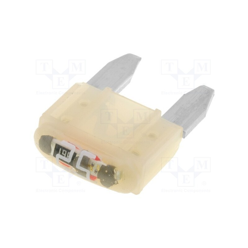 10 pcs : 0MINI025.HXGLO - Fuse: fuse, 25A, 12VDC, automotive, 10.9mm, SMART GLOW