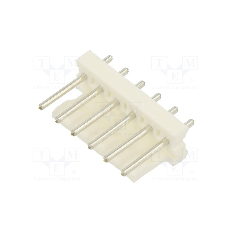 10 pcs : 640388-6 - Socket, wire-board, male, MTA-156, 3.96mm, PIN: 6, round contacts