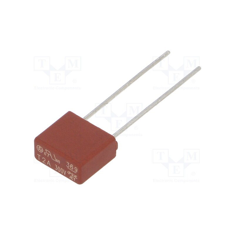 10 pcs : 36912000000 - Fuse: fuse, time-lag, 2A, 300VAC, TE5, 369