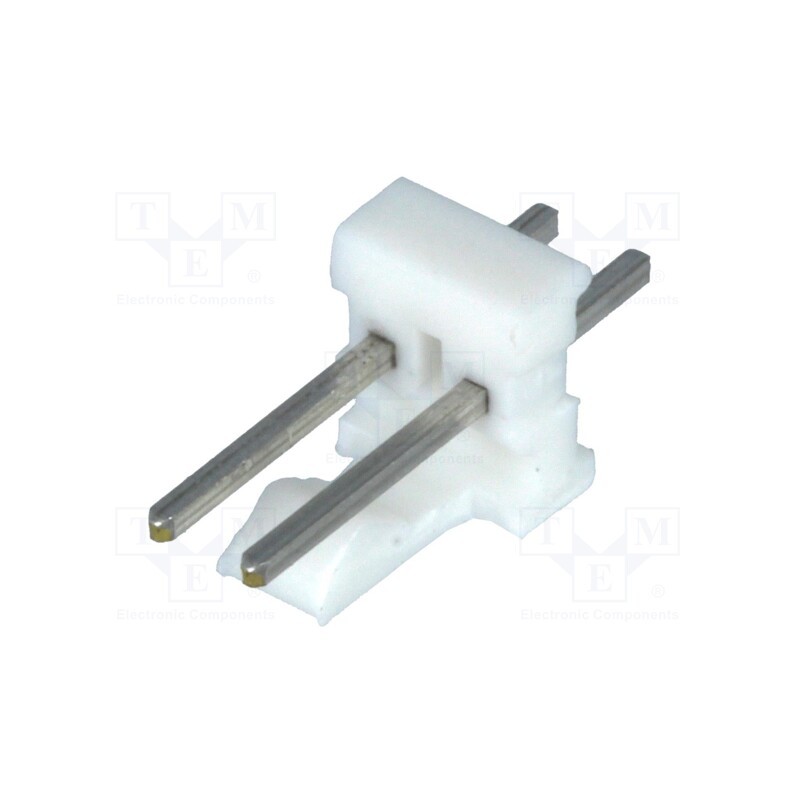20 pcs : 640456-2 - Socket, wire-board, male, PIN: 2, 2.54mm, THT, MTA-100, tinned