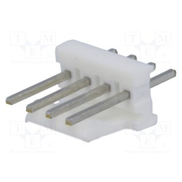 20 pcs : 640456-4 - Socket, wire-board, male, PIN: 4, 2.54mm, THT, MTA-100, tinned