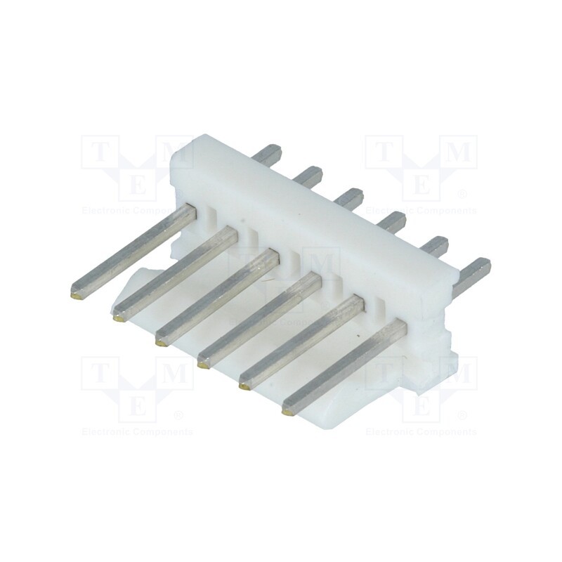 20 pcs : 640456-6 - Socket, wire-board, male, PIN: 6, 2.54mm, THT, MTA-100, tinned