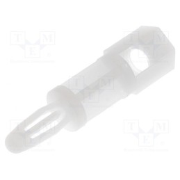 50 pcs : LCBS-TF-M4-12-01 - PCB distance, polyamide, L: 19.1mm, snap fastener, natural