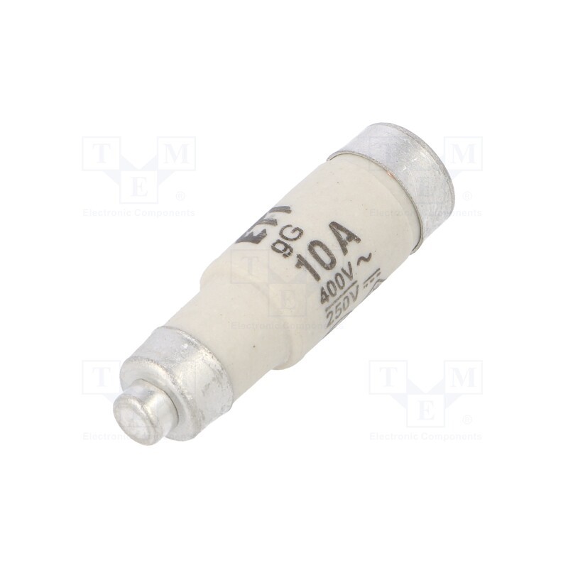 10 pcs : 2211004 - Fuse: fuse, gG, 10A, 400VAC, 250VDC, ceramic, D01, D0