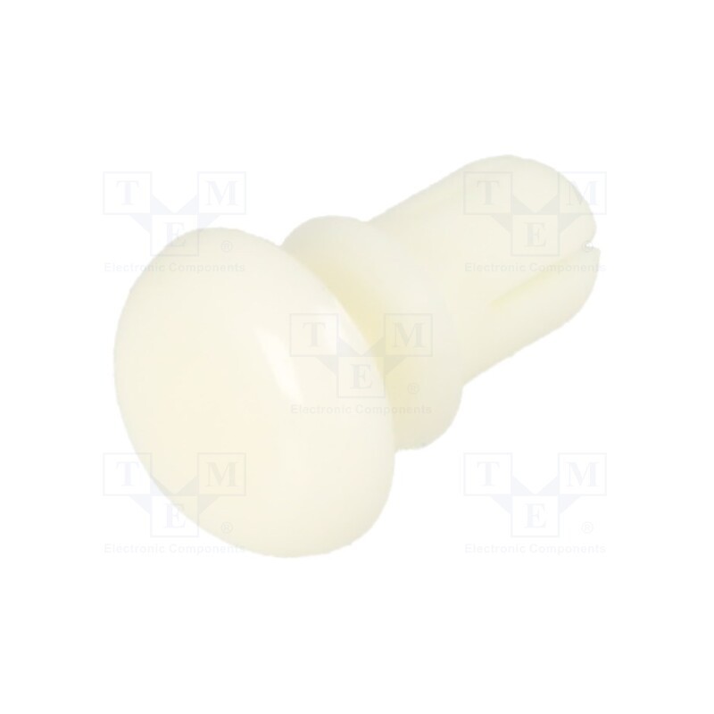 50 pcs : 8G402V20124 - Rivet, polyamide, L.rivet: 5mm, Panel cutout diam: 3.6mm, white