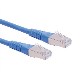 1 pcs - Roline Cat6 Straight Male RJ45 to Straight Male RJ45 Ethernet Cable, S/FTP, Blue PVC Sheath, 2m