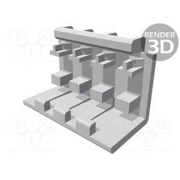 10 pcs : 643067-4 - Protection cover, MTA-156, PIN: 4, end connector