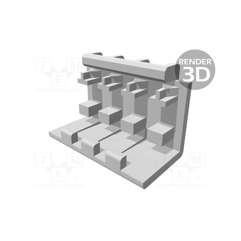 10 pcs : 643067-4 - Protection cover, MTA-156, PIN: 4, end connector