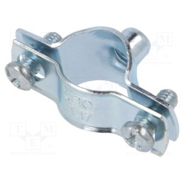 10 pcs : ASG 732 17 G - T-bolt clamp, 14÷17mm, steel, Plating: zinc, 732 G, industrial