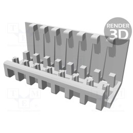 10 pcs : 643075-8 - Cable hood and fastener, MTA-100, PIN: 8