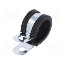 10 pcs : LKD1510 - Fixing clamp, ØBundle : 19÷20.6mm, W: 13mm, steel, SL, W1, DIN 3016