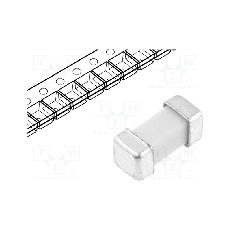 10 pcs : 0452.500MRL - Fuse: fuse, time-lag, 500mA, 125VAC, 125VDC, SMD, ceramic, 2410